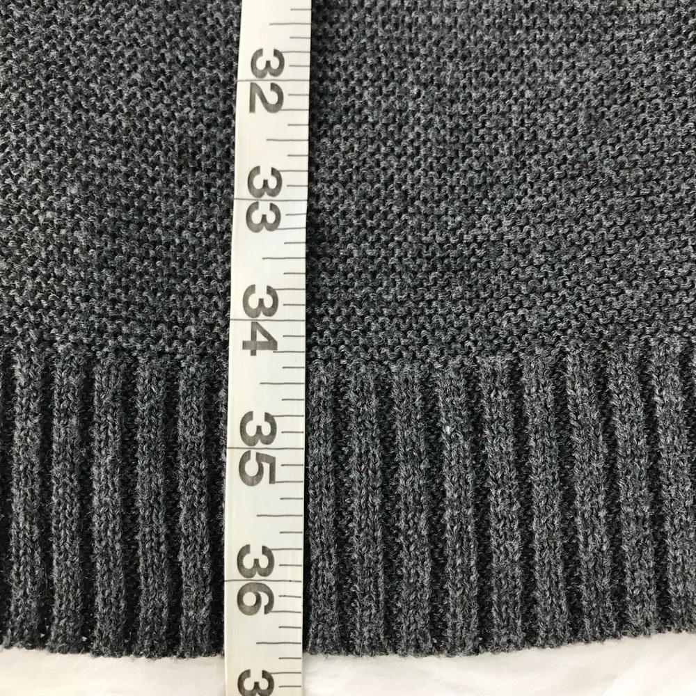 Paper crane gray cowl knit Large sweater - Picture 5 of 6